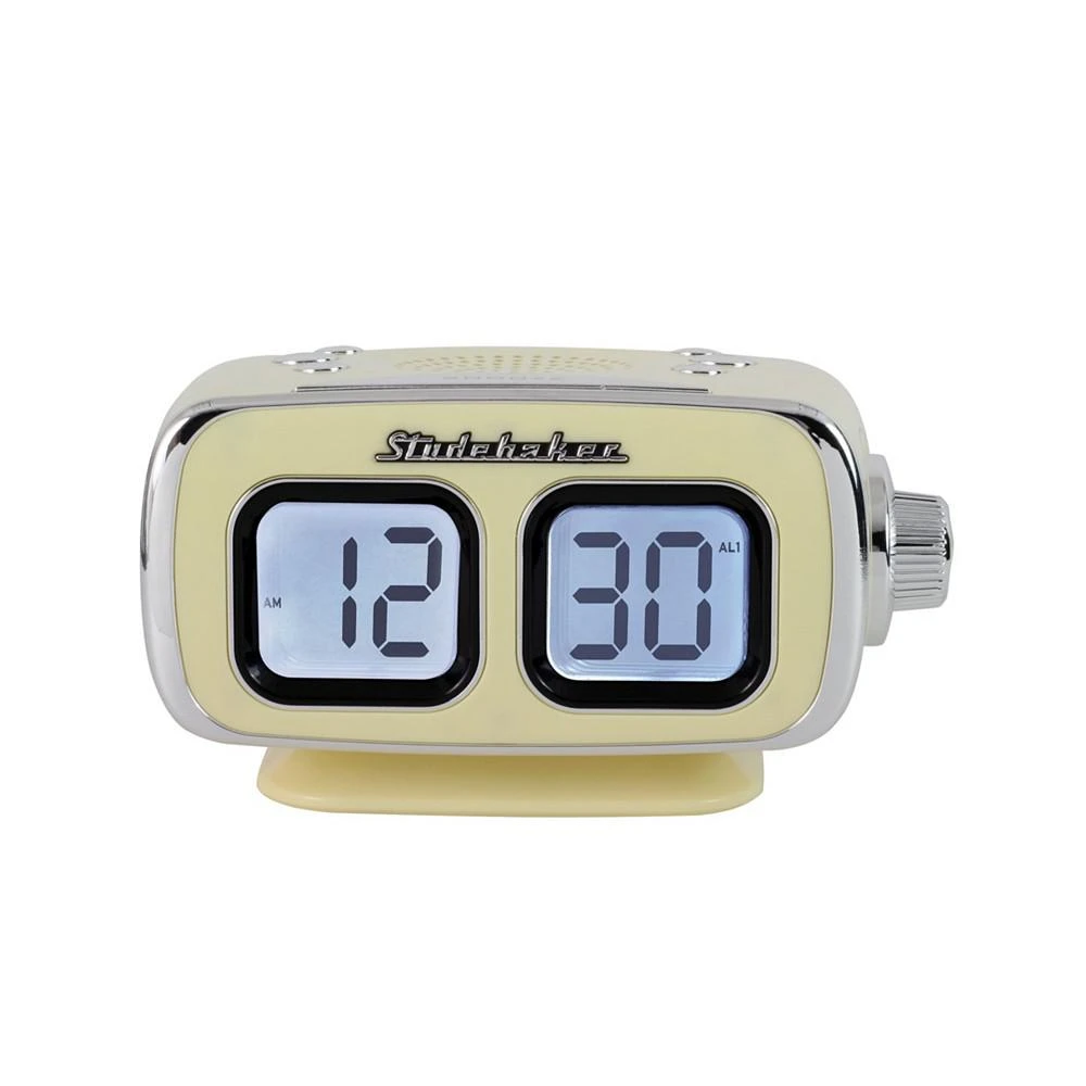 商品Studebaker|SB3500CR Roommate Retro Digital Bluetooth AM/FM Clock Radio,价格¥374,第1张图片