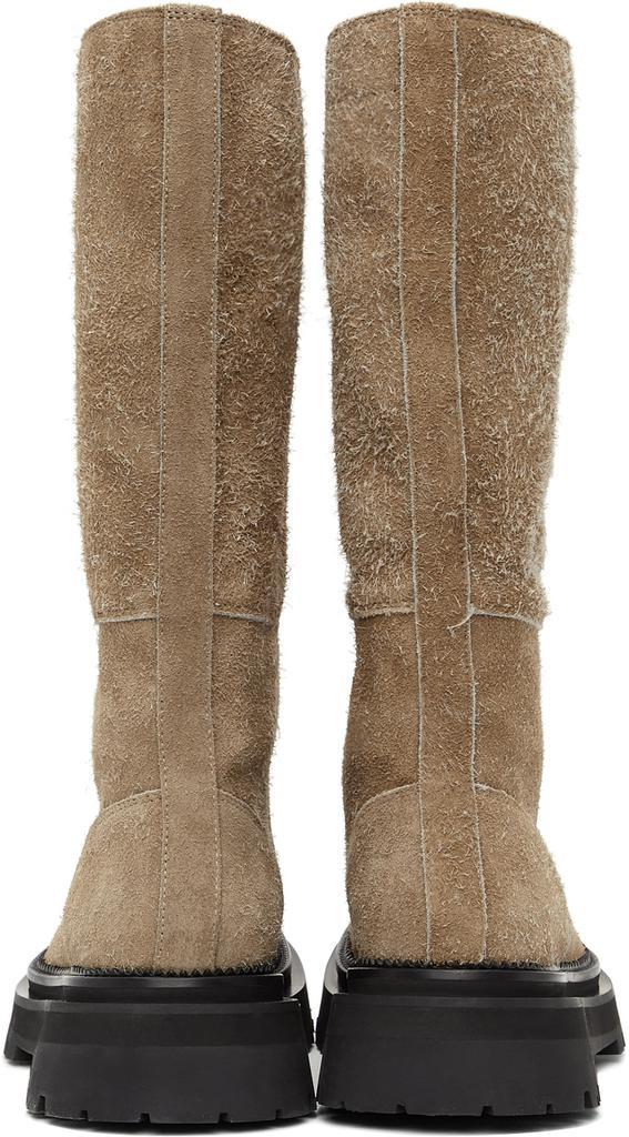 商品AMI|Beige Suede Riding Boots,价格¥6658,第6张图片详细描述