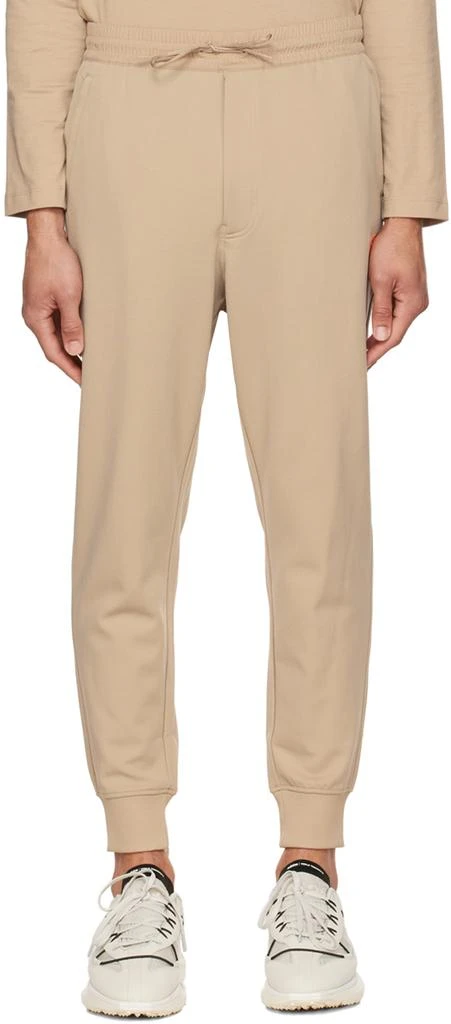 商品Y-3|Beige Cuffed Track Lounge Pants,价格¥677,第1张图片