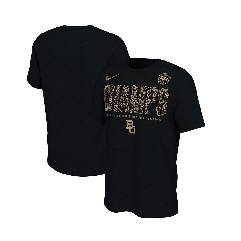 Men's Black Baylor Bears 2021 NCAA Men's Basketball National Champions Locker Room T-shirt商品第1张图片规格展示