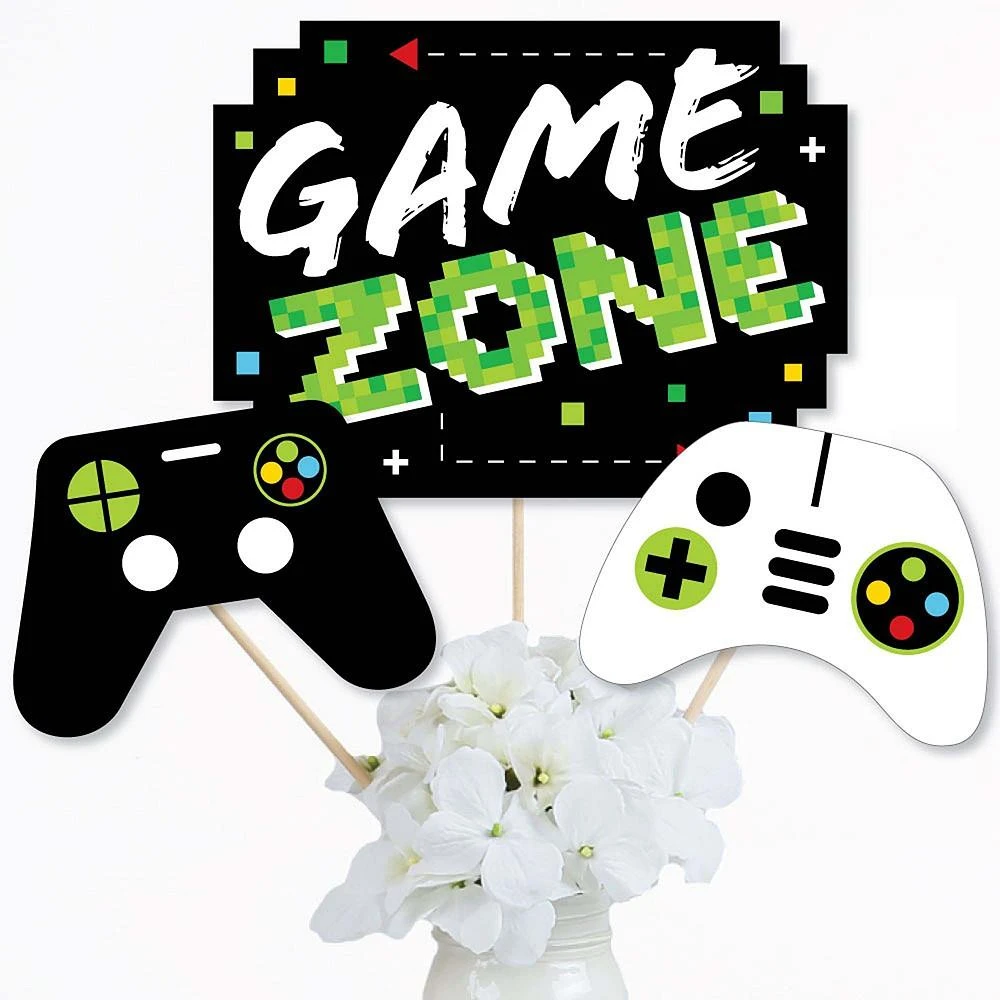 商品Big Dot of Happiness|Game Zone - Video Game or Birthday Centerpiece Sticks - Table Toppers -Set of 15,价格¥127,第2张图片详细描述