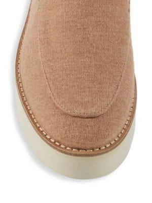 商品Vince|Zeta Wool-Blend Slip-On Wedges,价格¥591,第5张图片详细描述