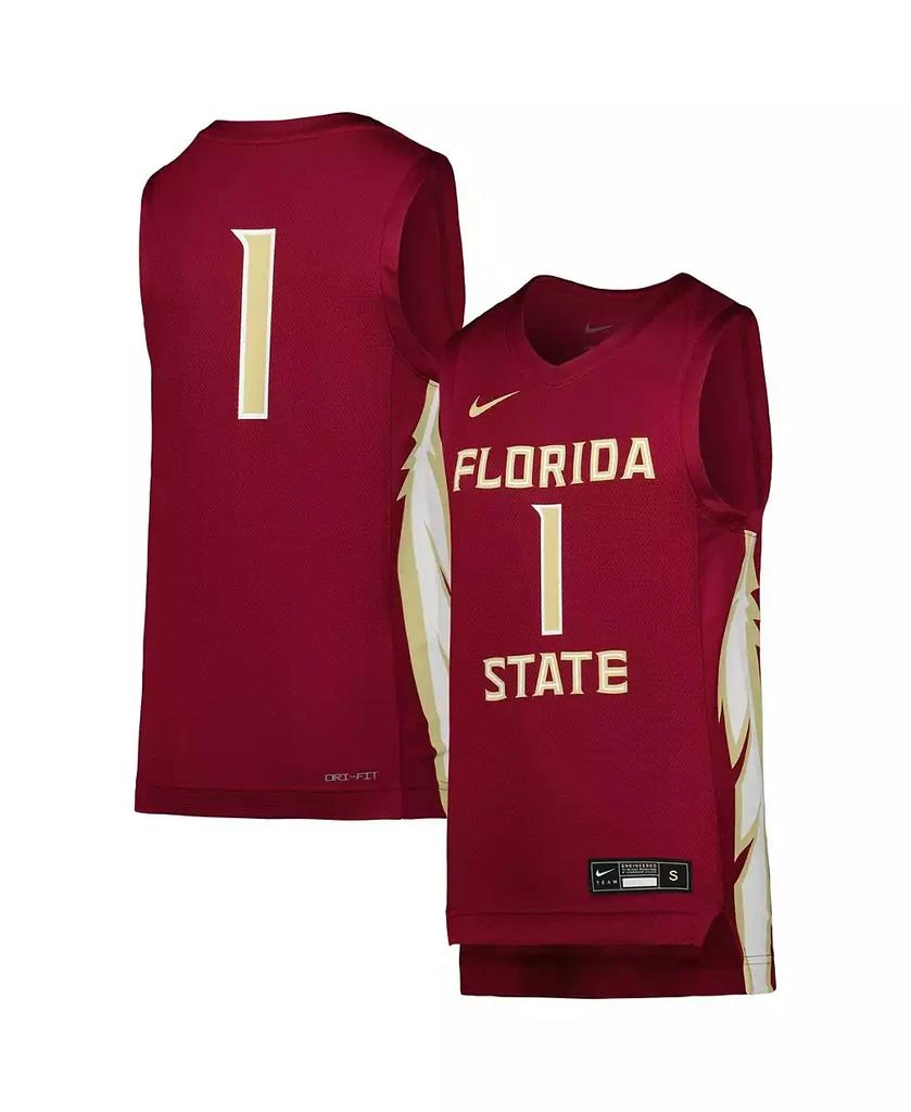 商品NIKE|Big Boys Garnet Florida State Seminoles Team Replica Basketball Jersey,价格¥360,第1张图片