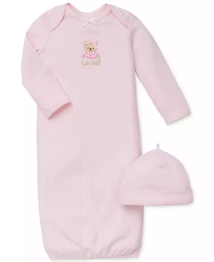 商品Little Me|女婴Baby Girls' 2-Piece Sweet Bear Hat & Gown Set,价格¥99,第1张图片