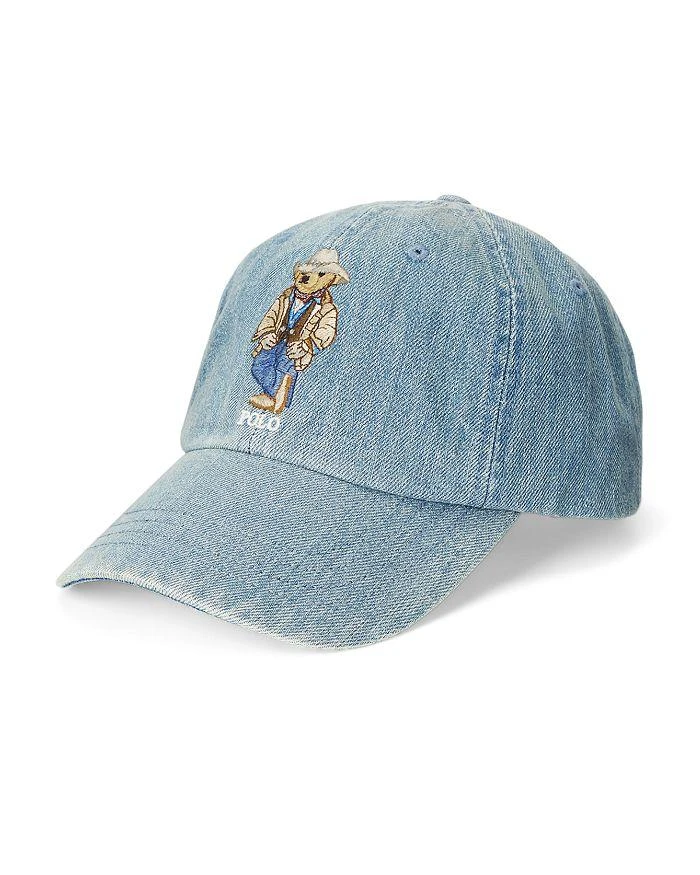 商品Ralph Lauren|Polo Bear Denim Ball Cap,价格¥315,第1张图片