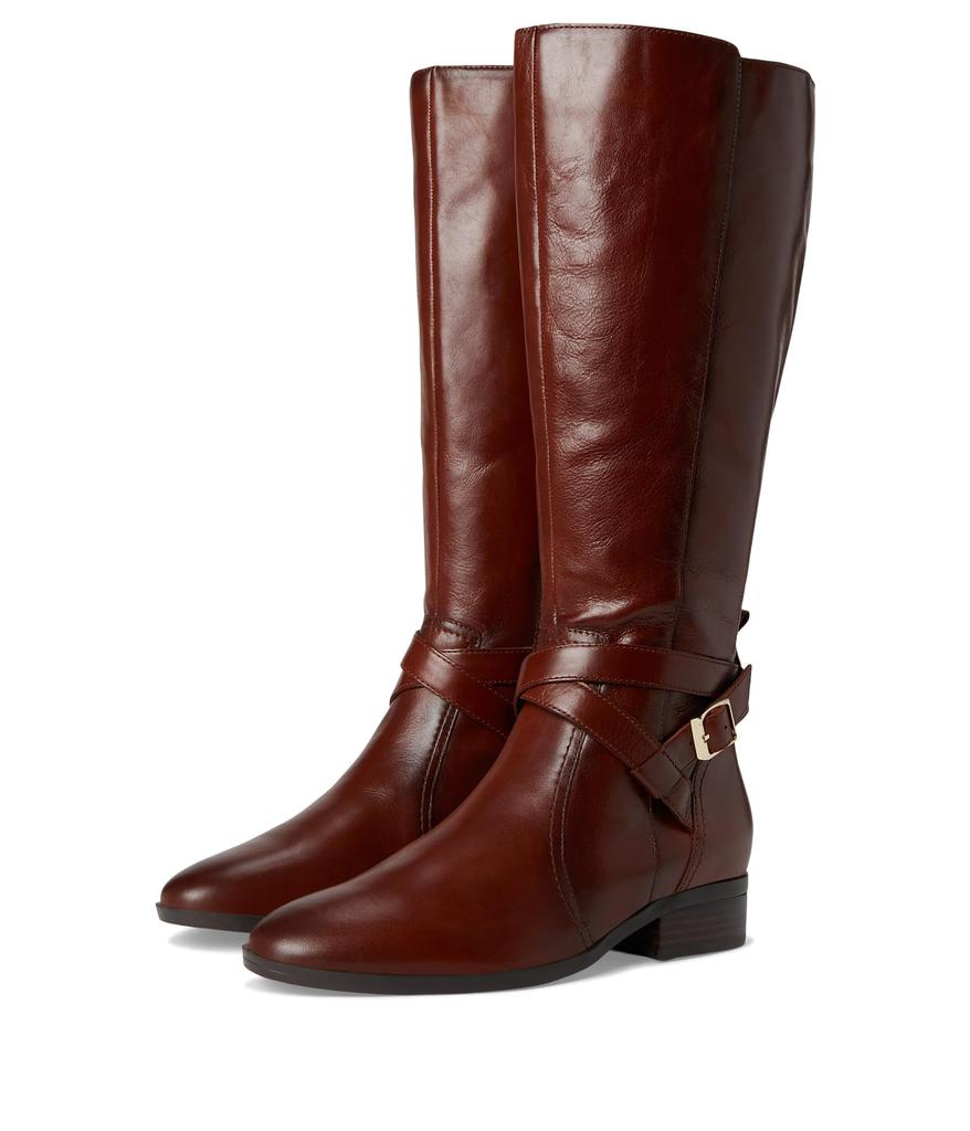 Stivali da donna Kalina J3012L1004, taglia US 10, in pelle nera, alti fino al ginocchio, modello KHD1515 image 2