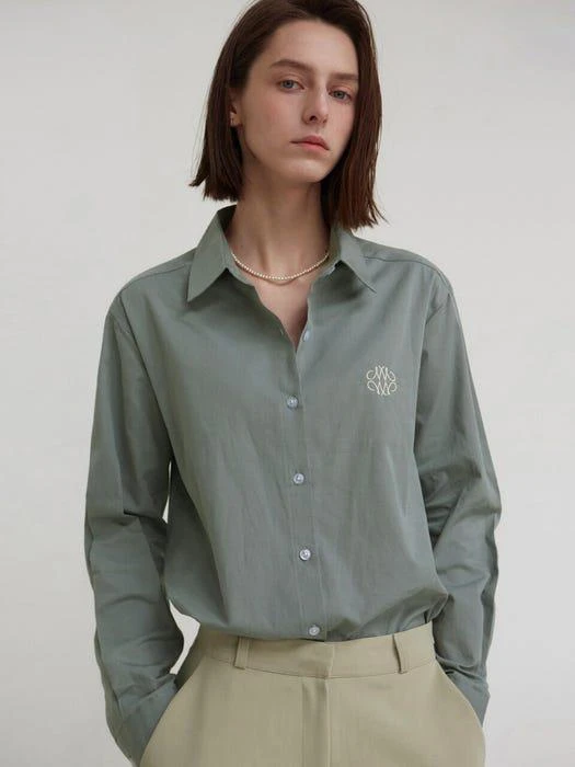 商品NICK&NICOLE|Modern Collar Shirt (Blue Gray),价格¥510,第1张图片