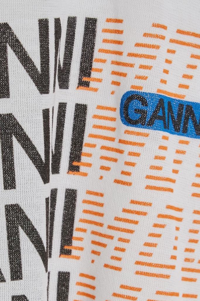 商品Ganni|Oversized printed cotton-jersey top,价格¥428,第4张图片详细描述