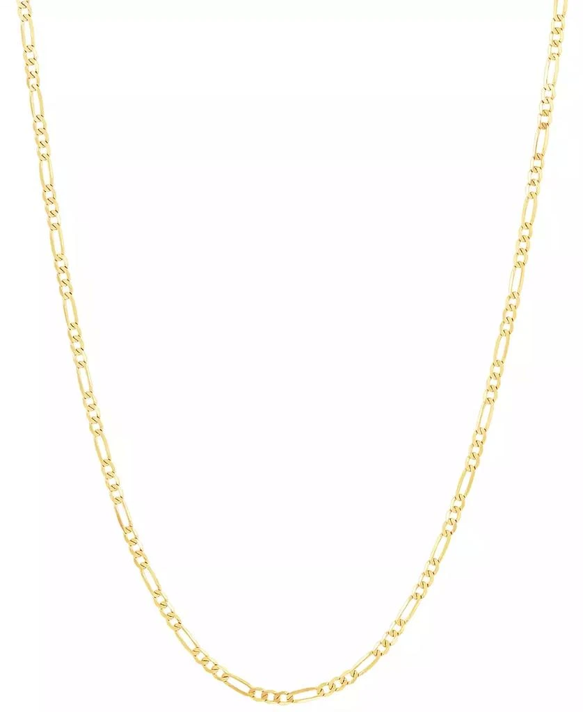 商品Italian Gold|Polished 20" Figaro Chain (1.85mm) in 10K Yellow Gold,价格¥8844,第1张图片详细描述