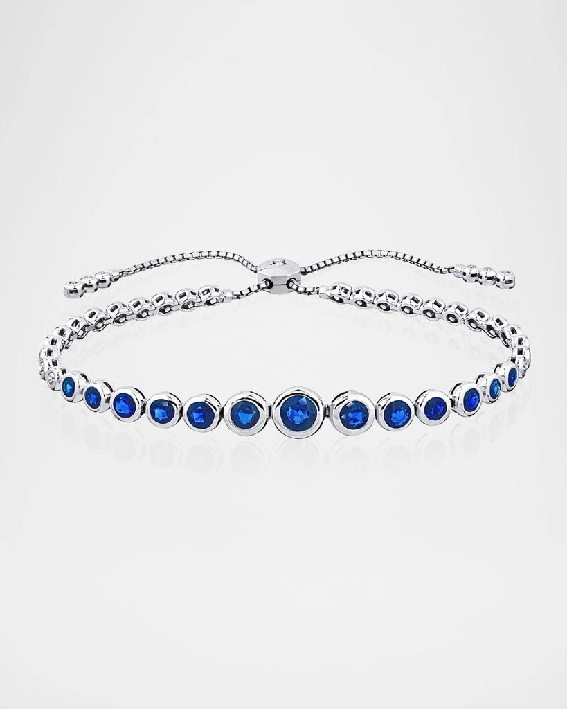 商品Cassidy Diamonds|Diamond Fringe Blue Sapphire Adjustable Diamond Bracelet,价格¥45284,第1张图片