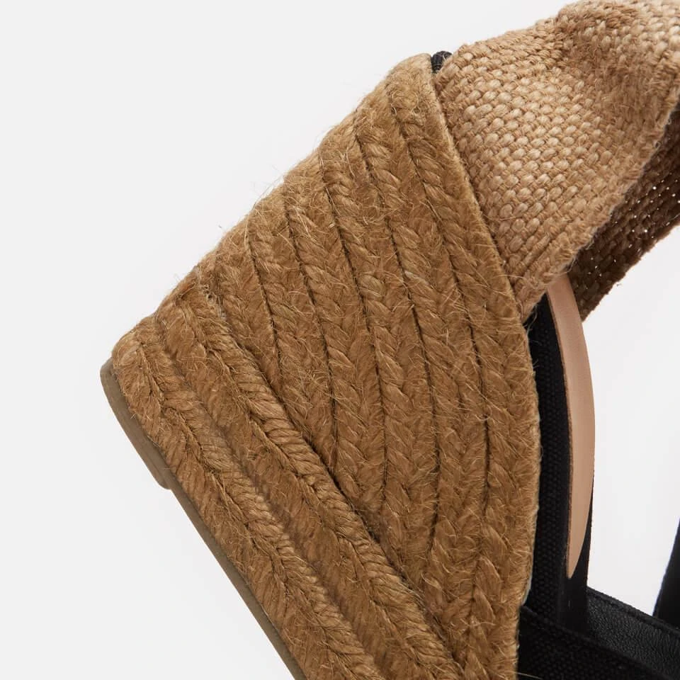 商品CASTAÑER|CASTAÑER WOMEN'S CHIARA 8ED CANVAS WEDGED ESPADRILLES,价格¥1067,第4张图片详细描述