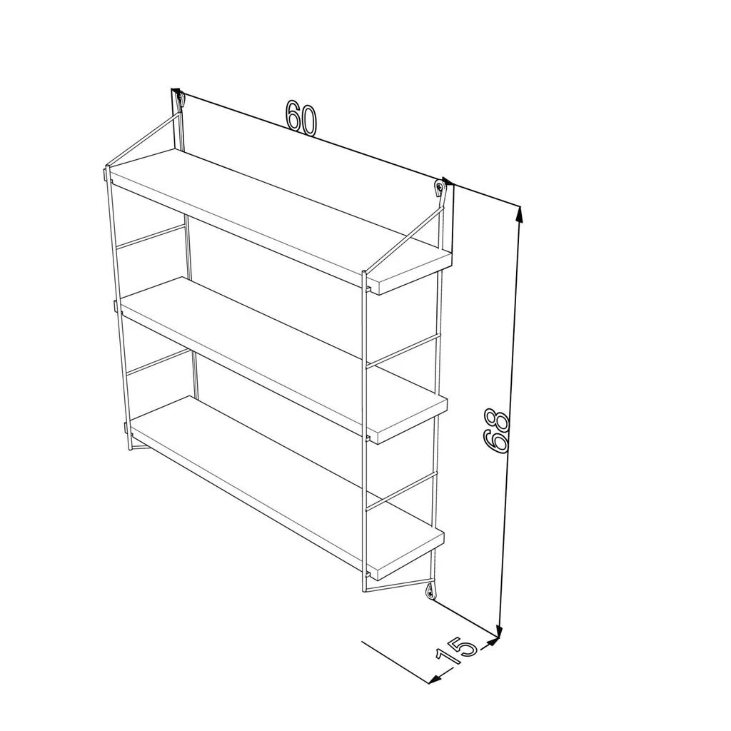 商品Simplie Fun|Display/Shelving/Etageres in Solid Wood,价格¥907,第4张图片详细描述