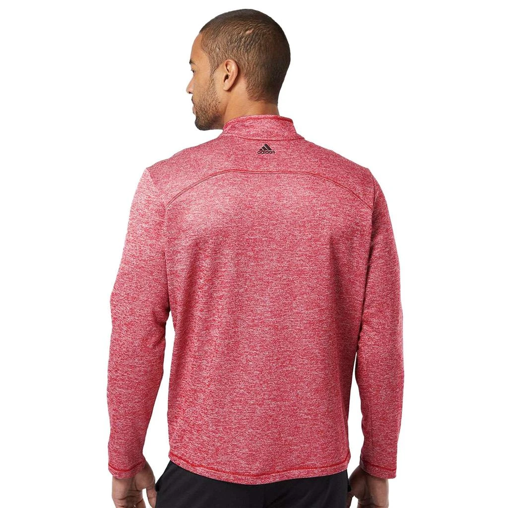 adidas Men's Brushed Terry Heathered Quarter-Zip Pullover 商品