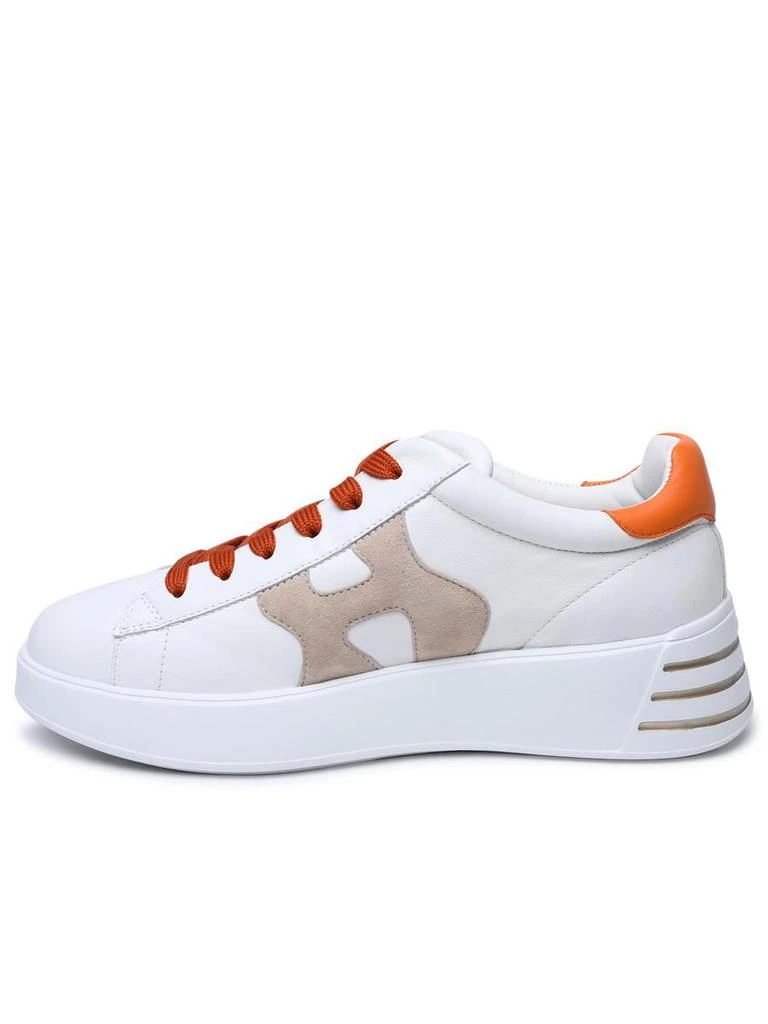 商品hogan|Hogan White Leather Sneakers,价格¥2381,第3张图片详细描述