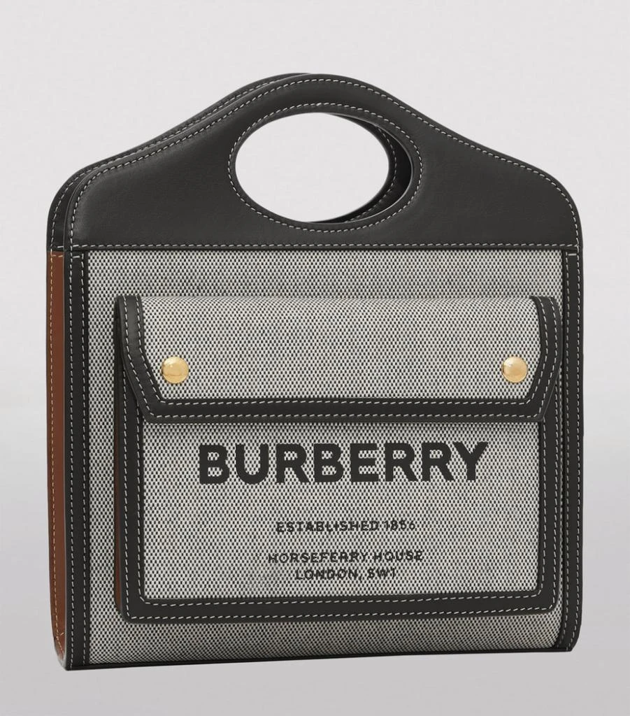 商品Burberry|Mini Horseferry Pocket Top-Handle Bag,价格¥10324,第5张图片详细描述