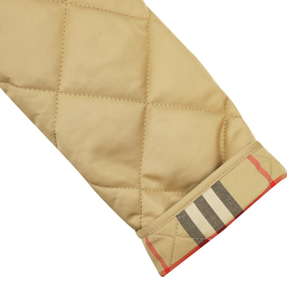 商品Burberry|Archive Beige Quilted Daley Jacket,价格¥2249,第4张图片详细描述