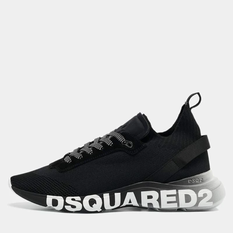 商品DSQUARED2|Dsquared2 Black Mesh and Neoprene Fly Sneakers Size 45,价格¥1543,第1张图片