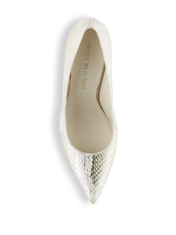 商品Stuart Weitzman|Leather Point Toe Pumps,价格¥1494,第4张图片详细描述