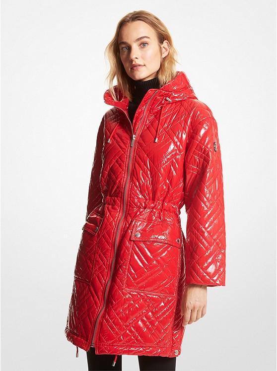 商品Michael Kors|Quilted Ciré Nylon Puffer Coat,价格¥1684,第1张图片