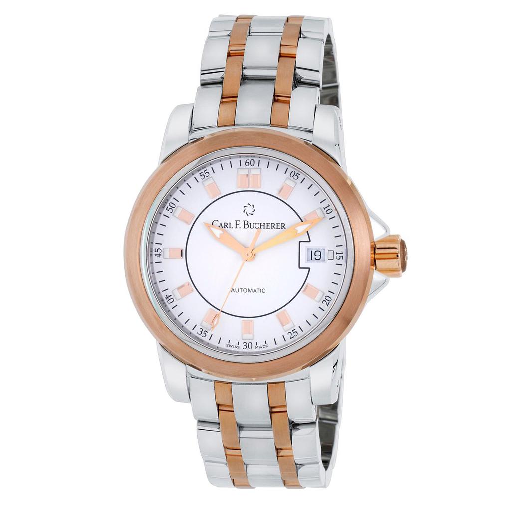 Carl F. Bucherer Patravi AutoDate 18K Rose Gold And Stainless Steel Automatic Unisex Watch 00.10617.07.23.21商品第1张图片规格展示