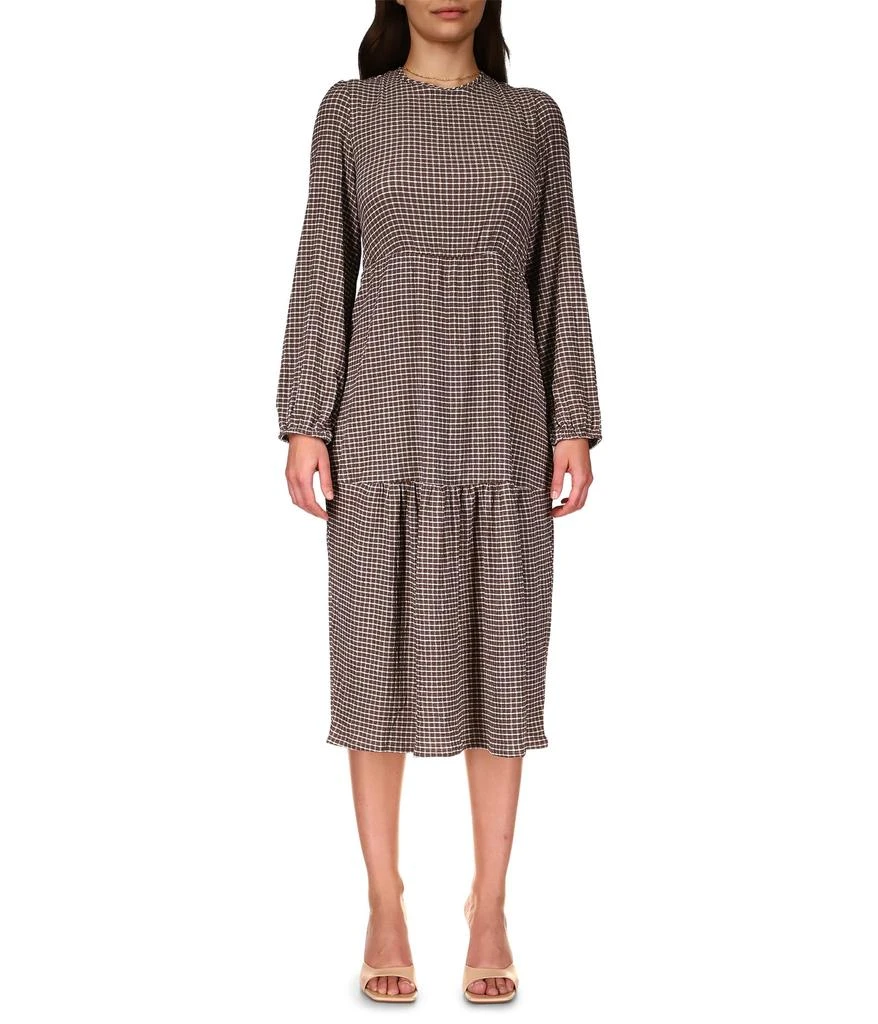 商品Sanctuary|Going West Open Back Gingham Midi Dress,价格¥247,第1张图片