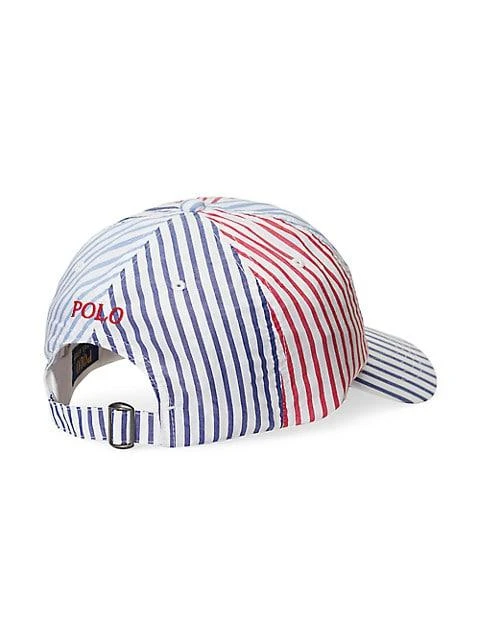 商品Ralph Lauren|Striped Logo Sport Cap,价格¥124,第2张图片详细描述