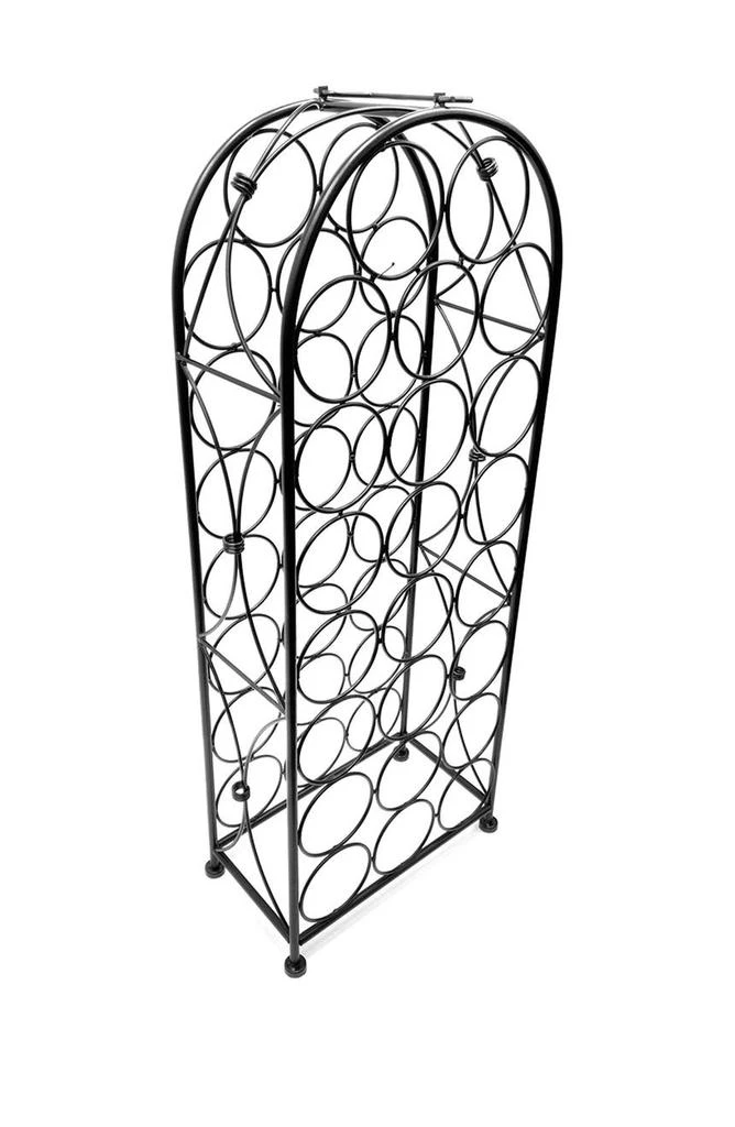 商品SORBUS|Black 23 Bottle Bordeaux Chateau Wine Rack,价格¥527,第2张图片详细描述