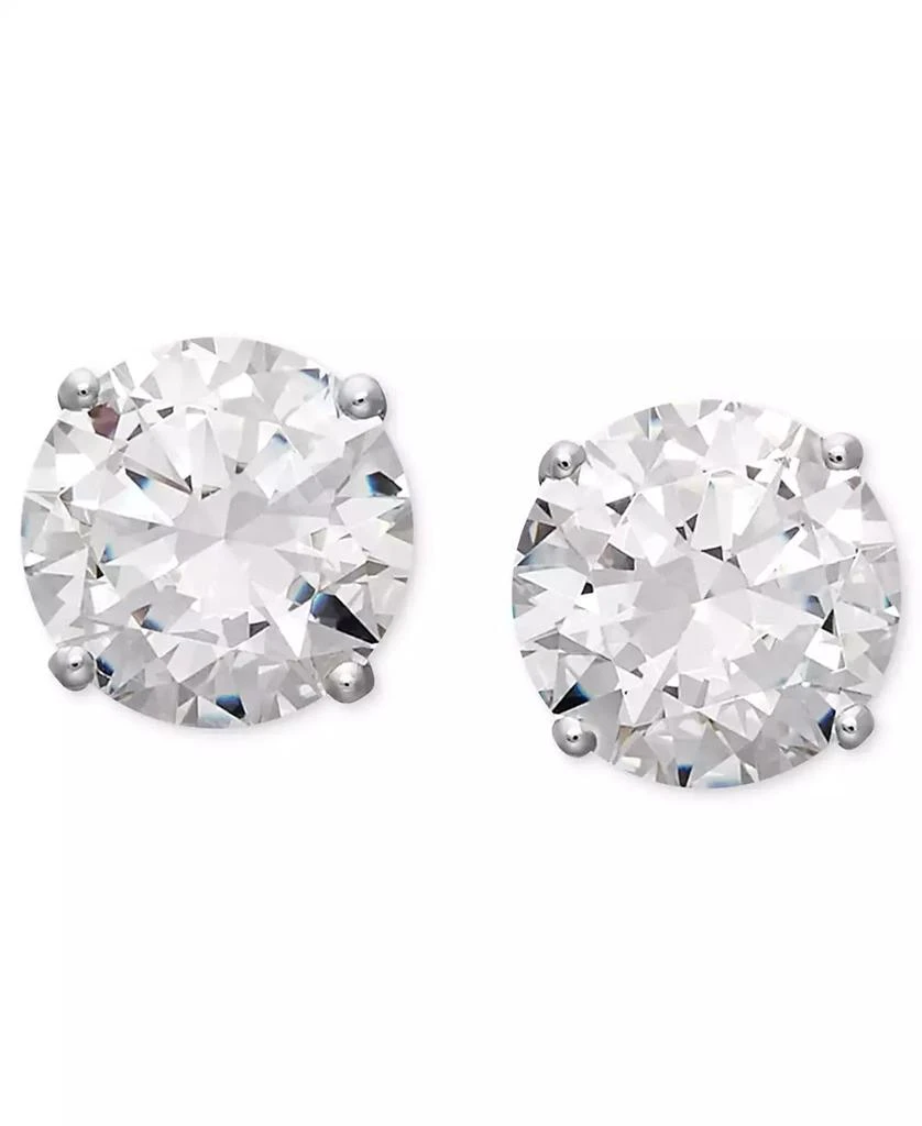 商品Arabella|Cubic Zirconia Stud Earrings in 14k White Gold,价格¥1439,第1张图片