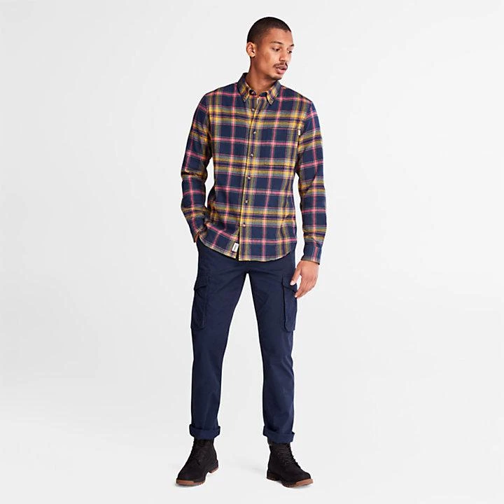 商品Timberland|Heavy Flannel Check Shirt for Men in Navy,价格¥525,第3张图片详细描述