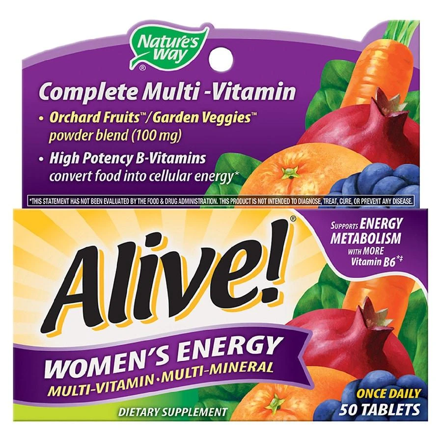 商品Nature's Way|Alive! Women's Energy Multi-Vitamin Tablets,价格¥84,第1张图片