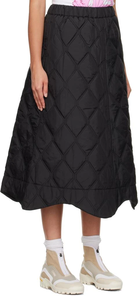 商品Ganni|Black Quilted Midi Skirt,价格¥929,第2张图片详细描述