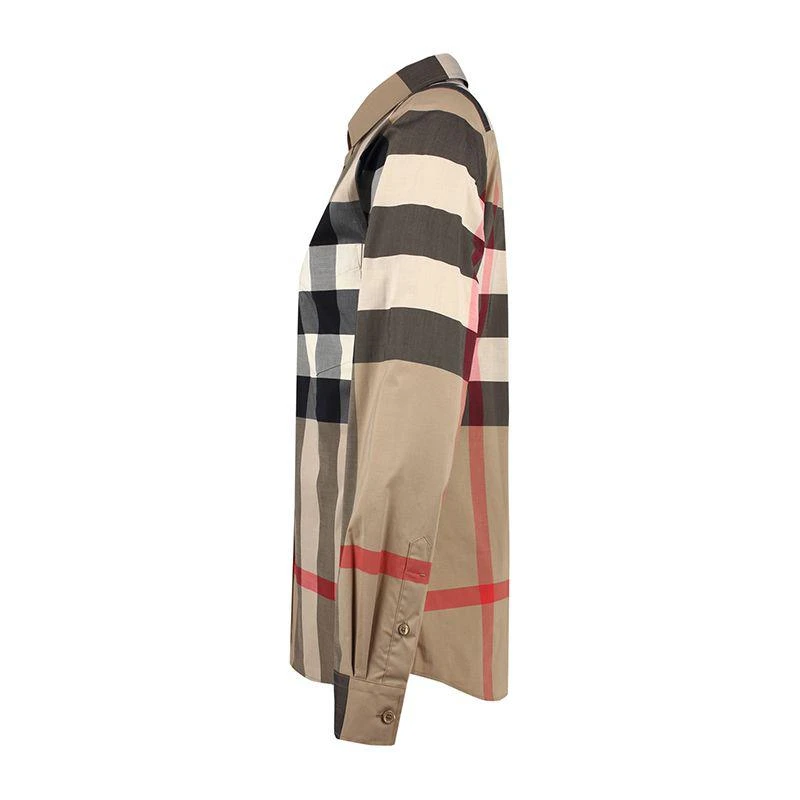 商品Burberry|博柏利（BURBERRY）男士经典格纹长袖衬衫,价格¥4144,第3张图片详细描述