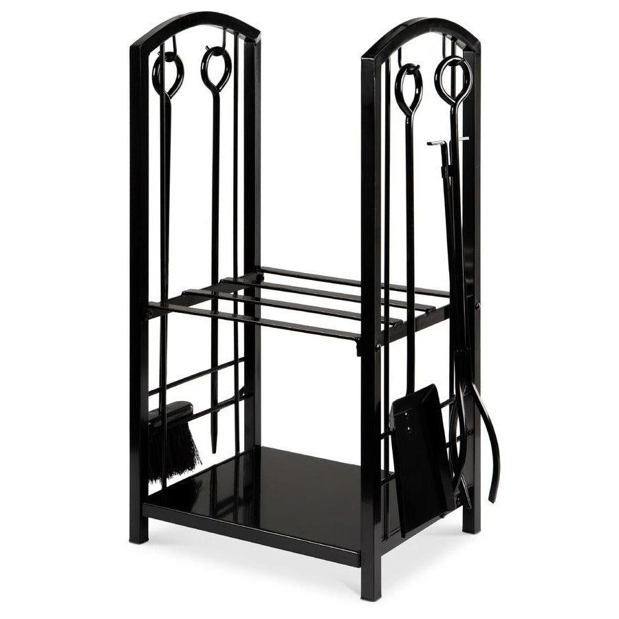 商品QuikFurn|5 Piece Vintage Firewood Log Rack Holder Tools Set,价格¥1424,第1张图片