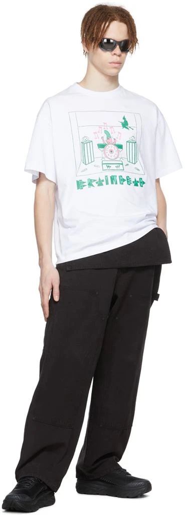 商品Brain Dead|White Cotton T-Shirt,价格¥183,第4张图片详细描述