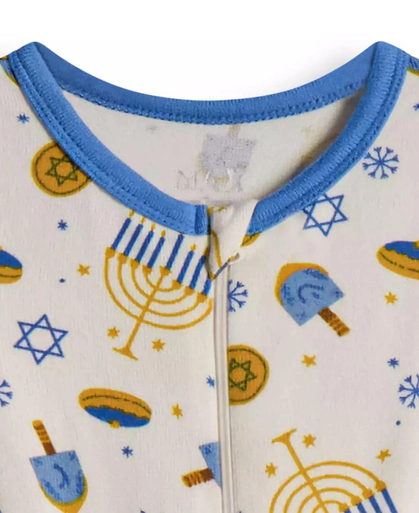 商品Max & Olivia|Baby Boys or Girls Snug Fit Hanukkah Coverall 2-Piece Pajama Set,价格¥72,第2张图片详细描述