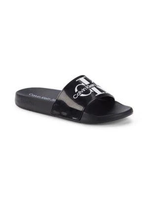 商品Calvin Klein|Avett Logo Slides,价格¥109,第2张图片详细描述