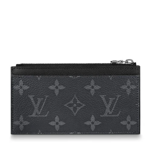 【预售十天】Louis Vuitton/路易威登 经典款 男士老花帆布配皮银扣拉链开合零钱包卡夹M69533 商品