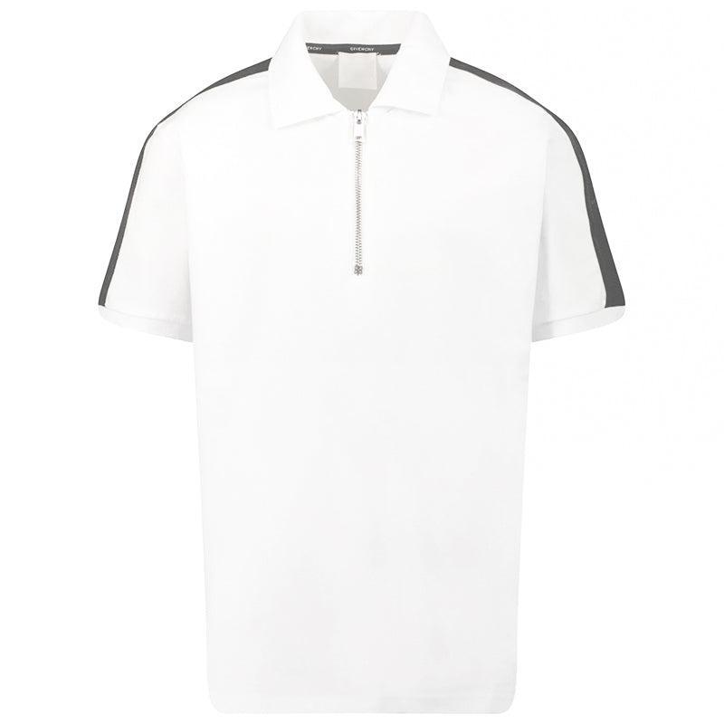 商品Givenchy|大童款 白色珠地布缝线 Polo 衫【香港仓极速发货】,价格¥1620,第1张图片