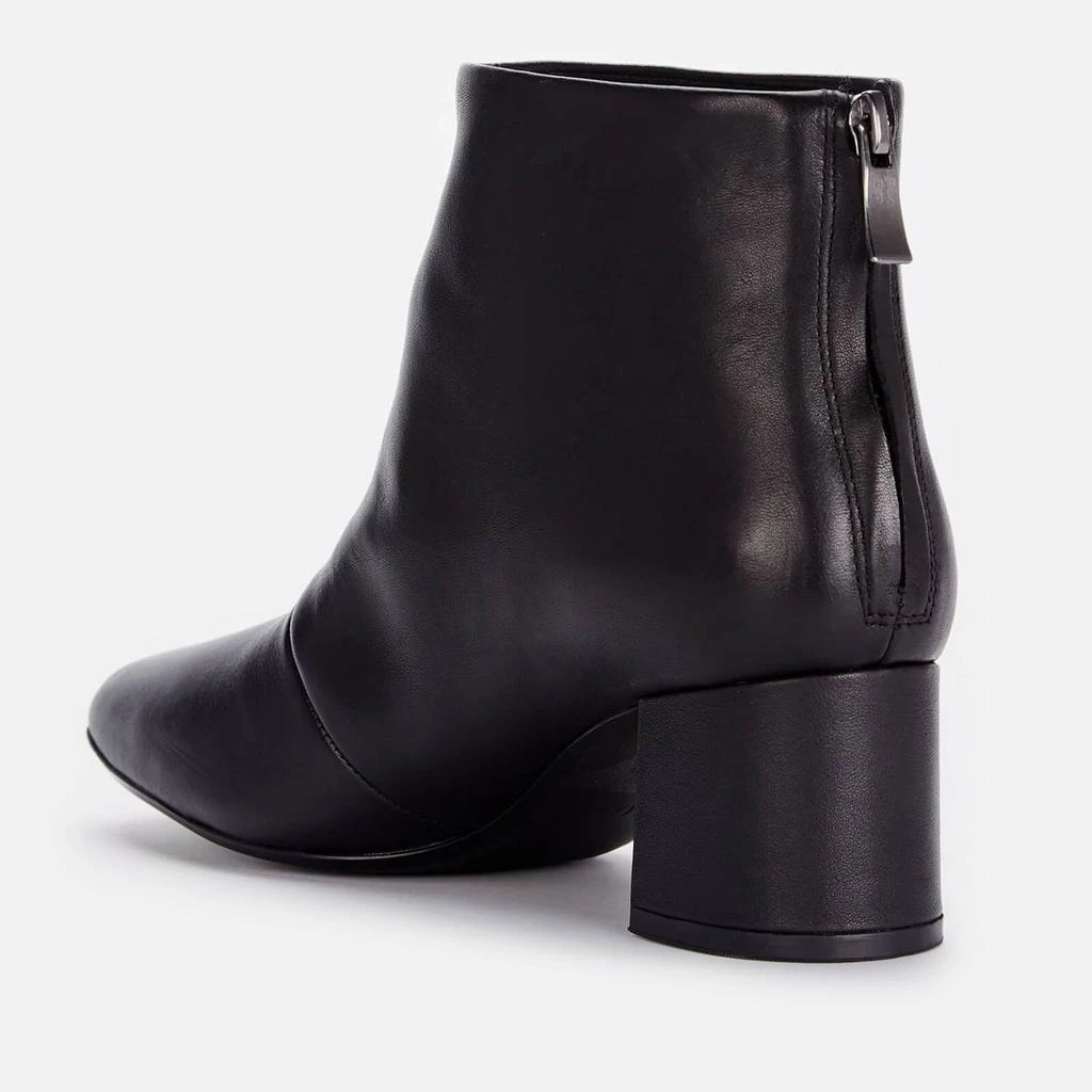 商品Clarks|Clarks Women's Sheer 55 Zip Leather Heeled Ankle Boots - Black,价格¥378,第3张图片详细描述