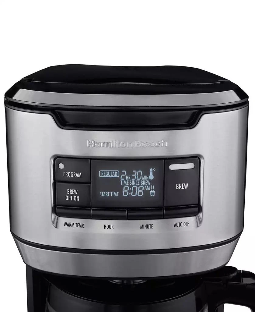商品Hamilton Beach|Programmable Front-Fill Coffee Maker - 46390,价格¥927,第3张图片详细描述