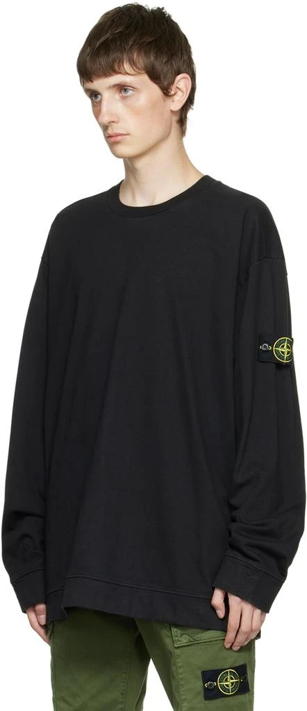 商品Stone Island|Black Patch Long Sleeve T-Shirt,价格¥2582,第4张图片详细描述