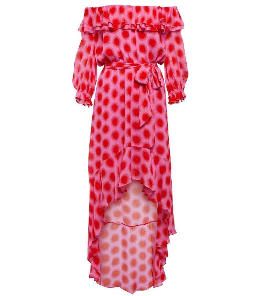 商品Diane von Furstenberg|Ferris印花荷叶边连衣裙,价格¥5801,第1张图片