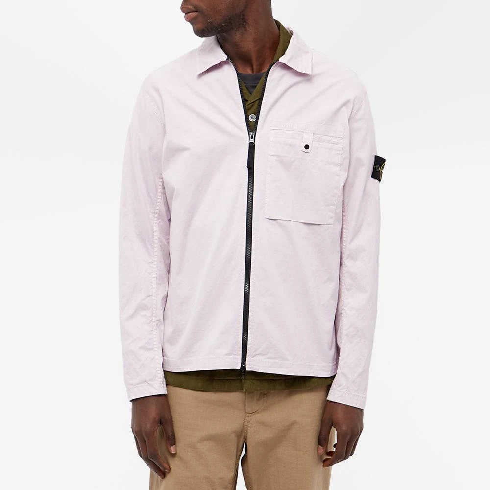 商品Stone Island|Stone Island Supima Cotton Shirt Jacket,价格¥2269,第4张图片详细描述