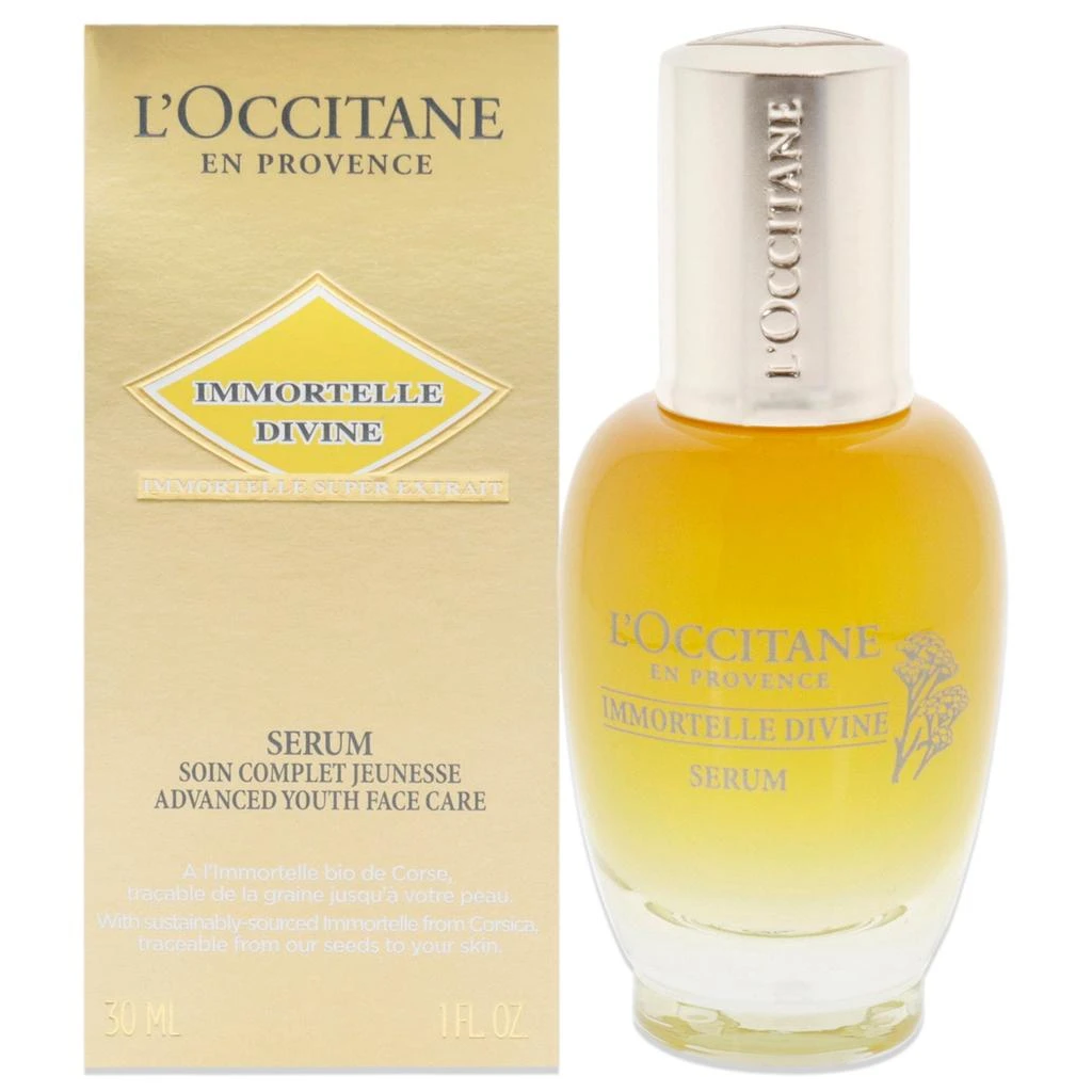 商品L'Occitane|Immortelle Divine Serum - Advanced Youth Face Care by  for Unisex - 1 oz Serum,价格¥661,第1张图片