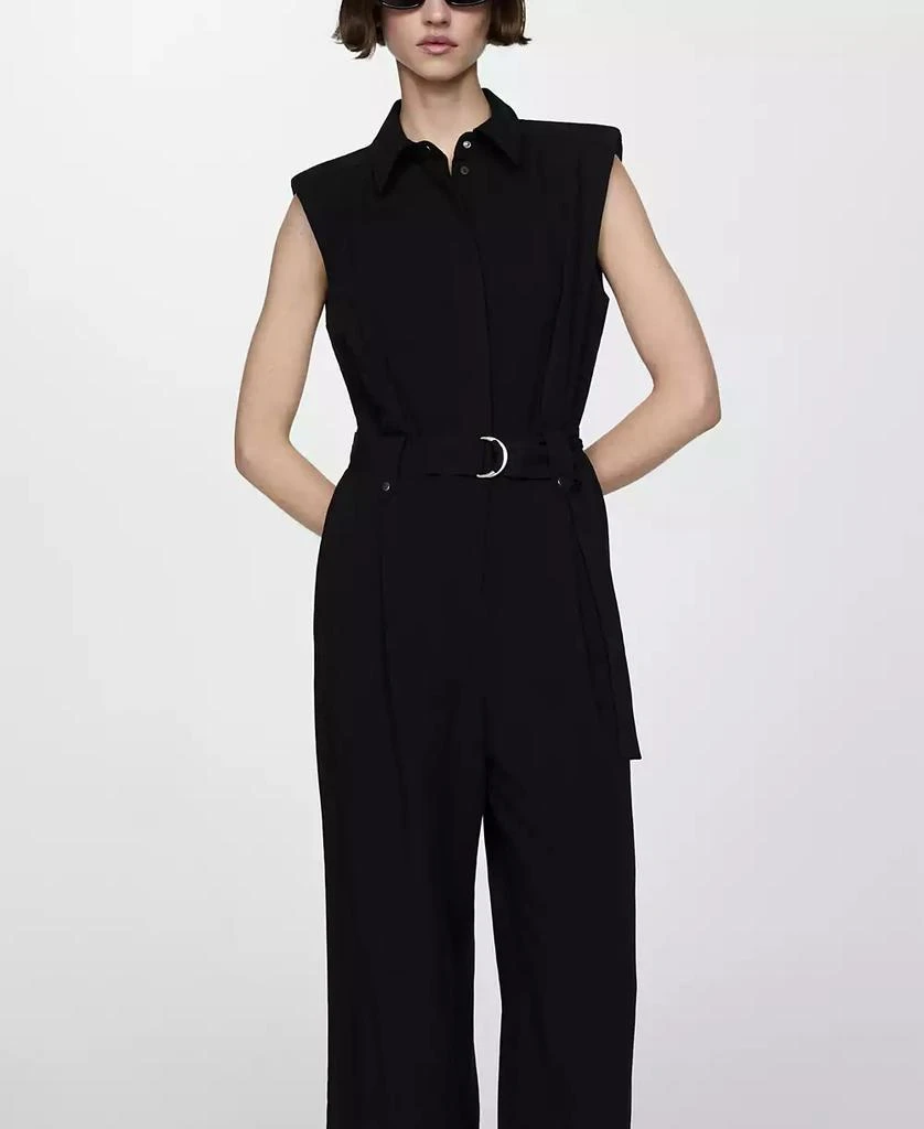 商品Mango|Women's Belt Clips Detail Jumpsuit,价格¥382,第2张图片详细描述