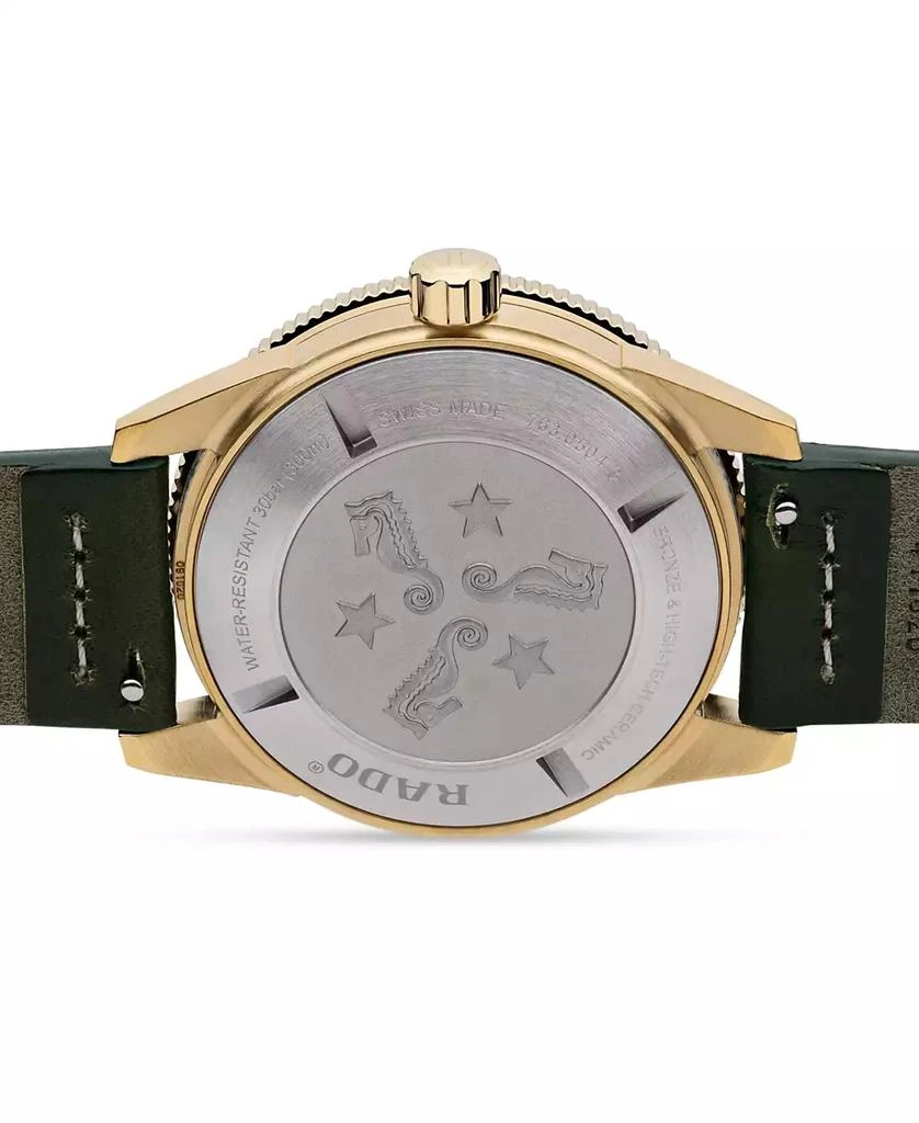 商品Rado|Captain Cook Men's Automatic Green Stainless Steel Strap Watch 42 mm,价格¥22720,第2张图片详细描述