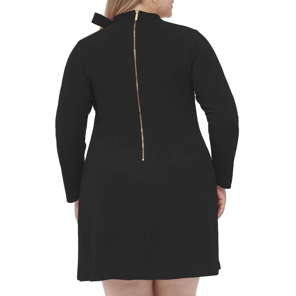 商品Calvin Klein|Plus Size Bow Neck Dress,价格¥709,第5张图片详细描述