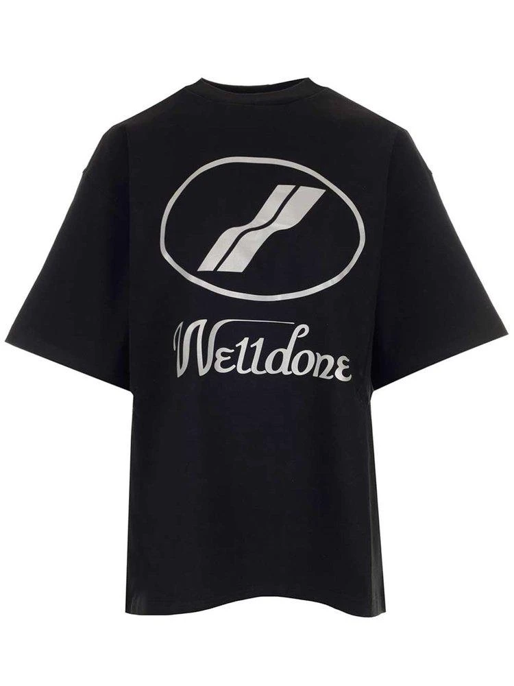 商品We11done|We11done Logo Print Oversized T-Shirt,价格¥2189,第1张图片