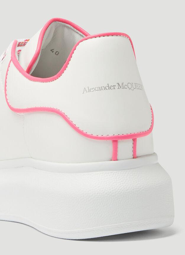 Oversized Contrast Piping Sneakers in White商品第6张图片规格展示
