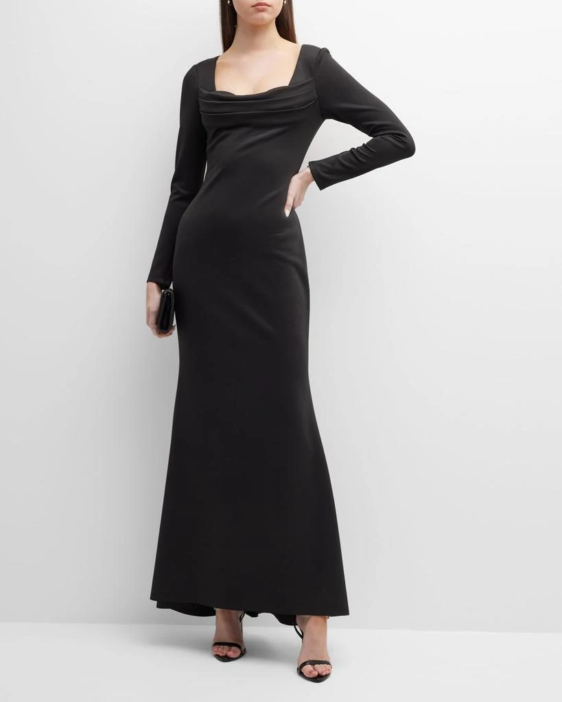 商品Badgley Mischka|Pleated-Bust Sweetheart Trumpet Gown,价格¥1610,第3张图片详细描述